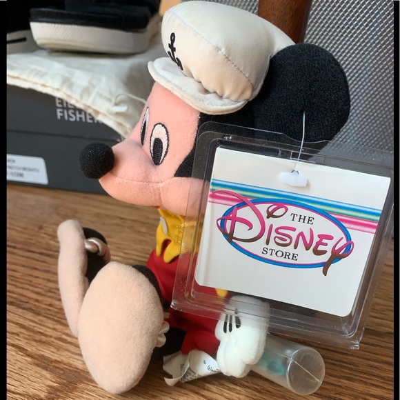 Disney Store Shipwrecked Mickey Bean Bag Plush Toy 8” - Picture 2 of 5